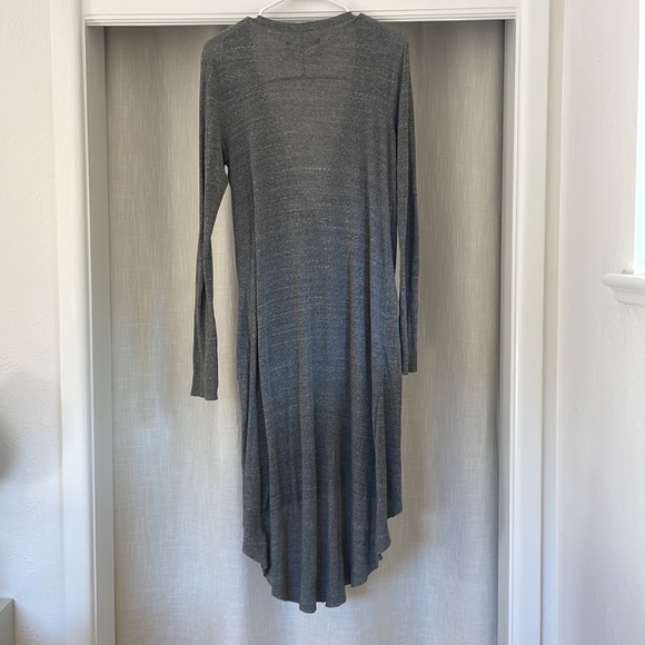 FREE PEOPLE heather grey button down rib sweater - Picture 6 of 6